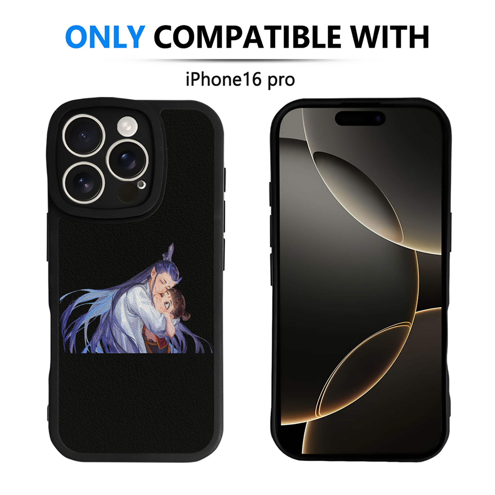 （画像用） Ne Zha 2 ナタ 魔童の大暴れ 【iPhone 16シリーズ対応】シリコンスマホケース（レザー調） 材質：シリコン